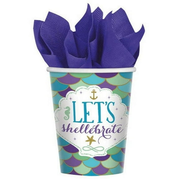 amscan Wishful Mermaid Cups (8)