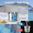 thumbnail image 4 of Yuarrent Cubo de hielo versátil con tapa para una variedad de bebidas Cubo de hielo de acero inoxidable de construcción duradera Cocina y Comedor oro 3 litros, 4 of 6