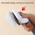 thumbnail image 3 of Pet Hair Remover Dog Brush Cat Comb Animal Grooming Tools Dogs Accessories Cat Supplies Stainless Steel Beauty Massage Comb ShopWise Round, 3 of 9