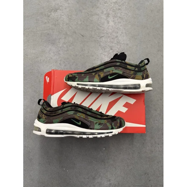 Ni - ke 2017 Ni - ke Air Max 97 Country Camo United Kingdom UK AJ2614-201 Size 11