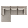 thumbnail image 7 of Modway Roscoe Left-Facing Fabric Sectional Sofa with Chaise in Gray, 7 of 7