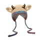 thumbnail image 5 of Gorro navideño de ciervo para guardar cosas, para adultos y niños, bonito y creativo gorro de reno de ganchillo. Caqui, 5 of 9