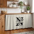 thumbnail image 3 of Letter N Cabinet Curtain 32"Wx55"L, Dustproof Pantry Door Curtain with Self Adhesive Tape, Monogram Words Tall Storage Cover Privacy Drape for Bathroom Kitchen Laundry Room, 3 of 9