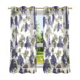 thumbnail image 6 of Yayeee Window Curtains Light Filtering 63"x42" Grommet Panel Pair Home Living Room Decor, Grape Wine Pattern, 6 of 7