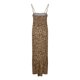 thumbnail image 2 of Vestido de Verano para las Mujeres Vestido de Suspensión de Temperamento Sexy de Impresión de Leopardo de Moda, Nuevo sin Mangas, 2 of 6