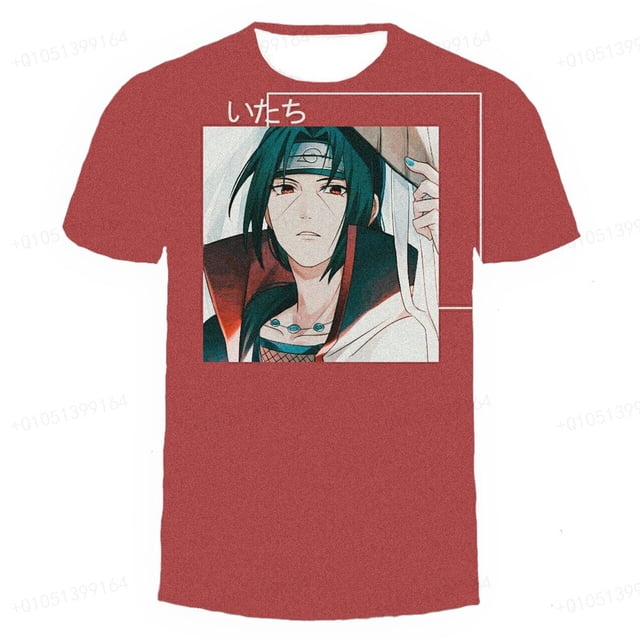 Camiseta para niños Naruto 3d manga corta impresa camiseta Anime juego de rol niño Cool camiseta para niños moda calle T-shir160 heqiyong CONDUJO