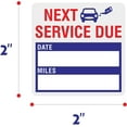 thumbnail image 2 of 300 PCS Oil Change Auto Maintenance Service Due Reminder Stickers Labels in Roll with Perforation Line(Each Measures 2 X 2inch, Blue), 2 of 3