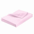 thumbnail image 2 of Luxurious Flat Sheet - 100% Egyptian Cotton, 500 Thread Count, 1-Piece Top Sheet, Soft Bed Sheet, Breathable and Cooling Flat Sheet, Stripe Baby Pink, Full/Double Size, 2 of 5