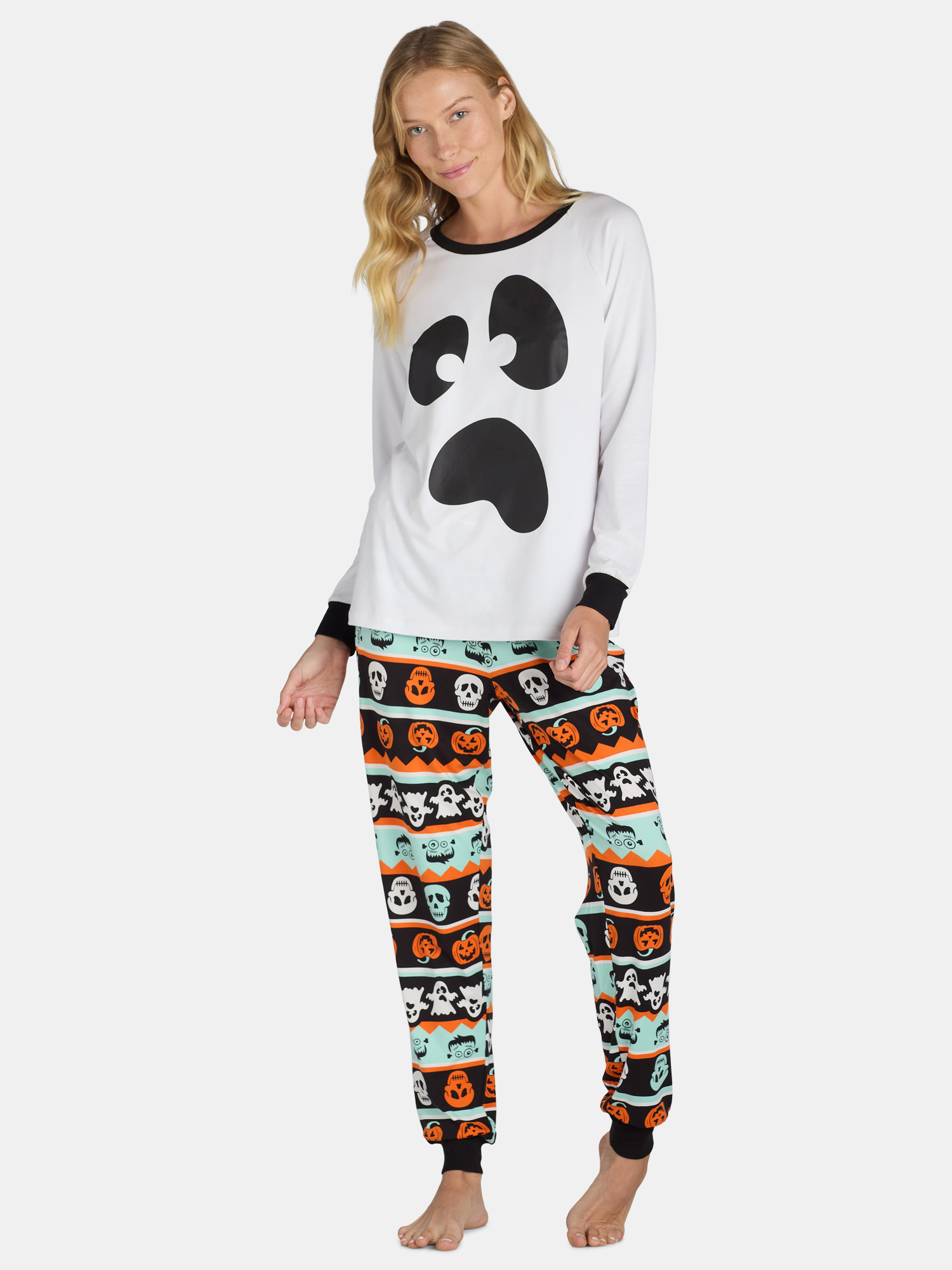 Halloween Women’s Matching Family Pajamas Set from Way to Celebrate, 2-Piece, Sizes S-3X