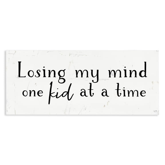 Stupell Industries Rustic Lodge One Kid At A Time Canvas Art, 24 x 10, by Lux Me Designs
