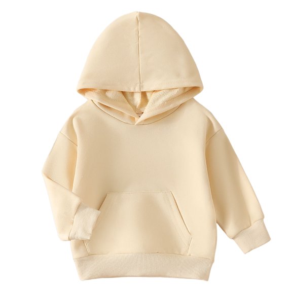 Toimothcn Boys Sweatshirts Crew Neck Long Sleeve Pullover Hoodies With Front Pockets Simple Solid Color Warm Loose Fit Sweatshirt Tops Lovely Clothes