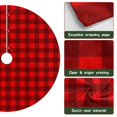 thumbnail image 6 of 30 Inch Christmas Tree Skirt – Velvet Plush Tree Mat, Soft Thickened Polyester with Red Ties, Single-Sided Printing, Available in 30in/36in/48in, Perfect for Holiday Xmas Tree Decoration, 6 of 7