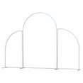 thumbnail image 3 of Dwellnix Wedding Backdrop Stand Balloon Metal Shelf Outdoor Venue Decor White 3 Pcs, 3 of 7