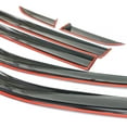 thumbnail image 4 of 6pcs/Set Window Visor Rain Guard for Honda CR-V MK6 2023-2024, Tape-on Wind Vent Deflector, Smoke Tinted Black Chrome Trim, 4 of 4