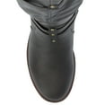 thumbnail image 5 of Journee Womens Bite Stacked Heel Riding Boots, 5 of 10