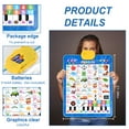 thumbnail image 2 of Faburo Electronic Alphabet Poster Toddler Learning Toys,Electronic Alphabet Wall Chart, Toys for Ages 3-6, Blue, 2 of 7