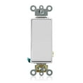 thumbnail image 1 of Leviton 5621-2W 20 Amp 120/277 Volt Decora Plus Interruptor Basculante Unipolar Ac Silencioso, Color Blanco, 1 of 5