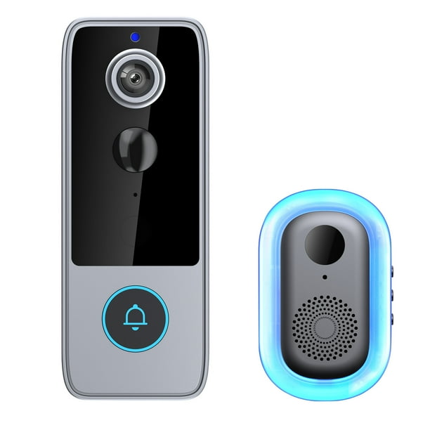 Pisexur Electronics para hombres, timbre visual inteligente inalámbrico, timbre con video remoto Tuya, IP65, impermeable, intercomunicador doméstico, visión nocturna HD, WiFi, timbre de seguridad, ca