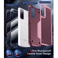 thumbnail image 2 of LeYi for Samsung Galaxy S20-FE 5G Case: S20 FE 5G Phone Case with 2 Pack Screen Protectors, Heavy Duty PC Back & Soft Bumper Cell Phone Case Cover for Samsung S20FE 5G/S 20FE, Red Pink, 2 of 6