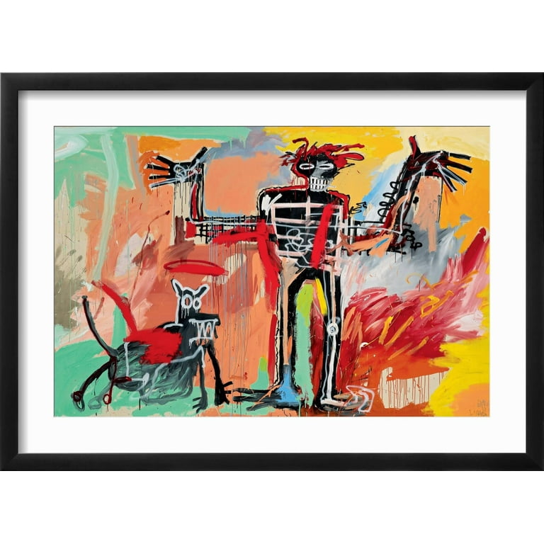 Basquiat バスキア「 BoyAndDogInA Johnnypump」 Banksy vs. Basquiat – Who did it better? Boy & Dog in a