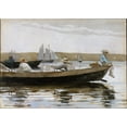 thumbnail image 3 of Winslow Homer 18x14 Black Modern Framed Museum Art Print Titled - Boys in a Dory (1873), 3 of 5