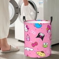 thumbnail image 6 of Saiise Sanrio Print Laundry Basket Circular Laundry Hamper with Handles Waterproof Dirty Clothes Storage Basket for Bedroom Bathroom Dorm Living Room-Medium, 6 of 7