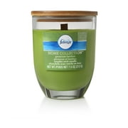 Febreze Geranium Bamboo 7.5 oz Jar Candle, Wood Wick, Home Collection, Green