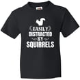 thumbnail image 3 of Inktastic Easily Distracted by Squirrels Youth T-Shirt, 3 of 5