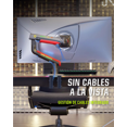 thumbnail image 4 of Soporte Gamer NB NORTH BAYOU Modelo L-50 / Para Monitor Desde 32" Hasta 60" Pulgadas (RED ) Con Luz RGB GAMING, 4 of 8