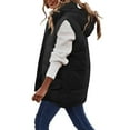 thumbnail image 2 of Brnmxoke Puffer Vest for Women 2024,Womens Long Puffer Vest Women's Down Coats & Jackets Winter Coats Sleeveless Warm Zip Up Jacket Best Outerwear, 2 of 7