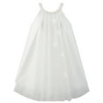 thumbnail image 1 of Robe Fille Fleur Robe Dos Nu Perle Fête Mariage Anniversaire 5 Ans, 1 of 6