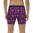 thumbnail image 2 of Men's Boxer Briefs, Cute Crabs Soft and Breathable Mens Underwear Boxer Briefs With Widen Waist, 2 of 5