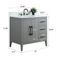 thumbnail image 6 of Vanity Art 36" Single Sink Bathroom Vanity Cabinet with Ceramic Countertop, 6 of 9