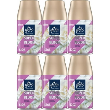 Glade Super Bloom Automatic Spray Refill Air Freshener For Home - Bathroom- 6 Pack