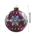 thumbnail image 3 of Inflatable Christmas Ball Outdoor Christmas Decorations 23.62inch Large Blow Up PVC Christmas Ball Ornaments Hanging Tree Ornaments for Xmas Yard Lawn Holiday Porch Party Decor, 3 of 6