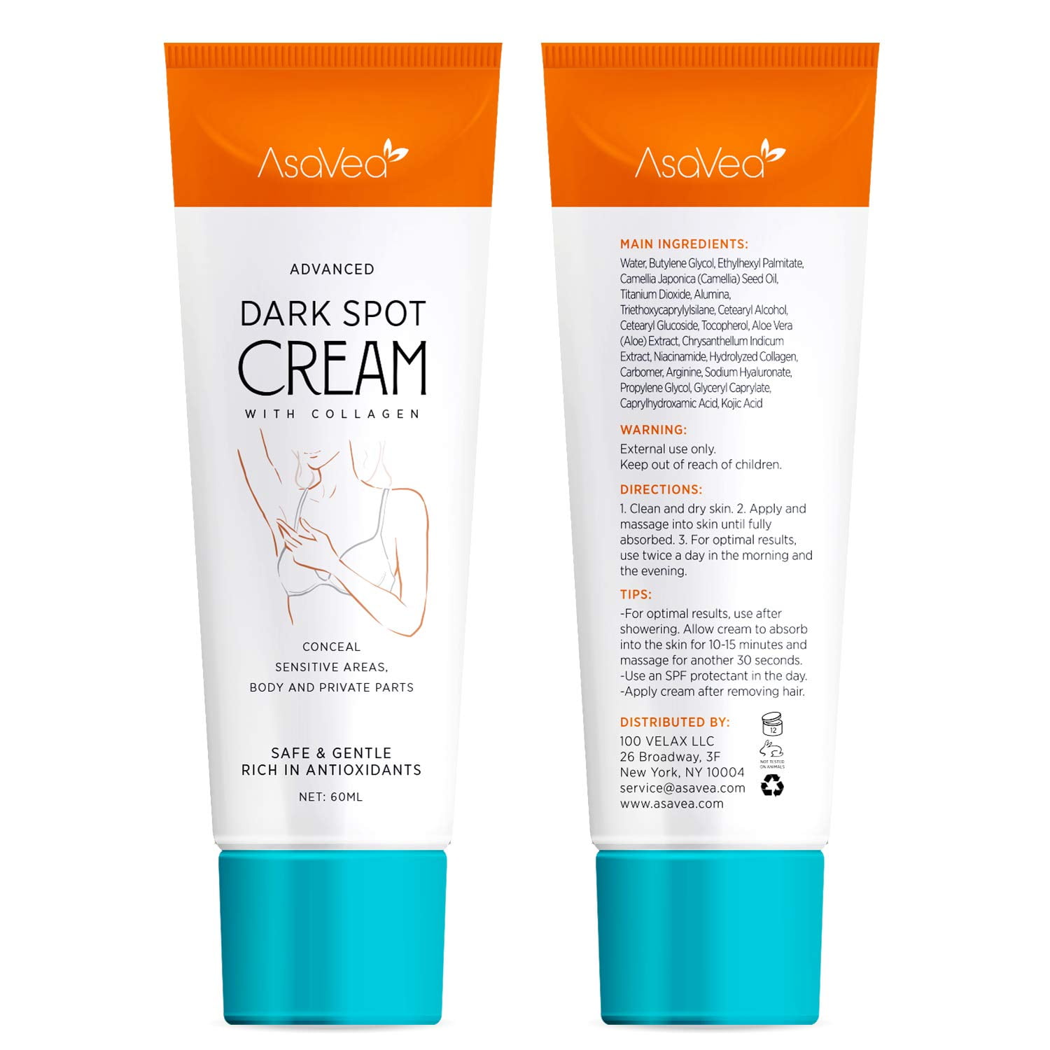 Buy AsaVea Dark Spot Cream Brightens Nourishes Moisturizes Underarm