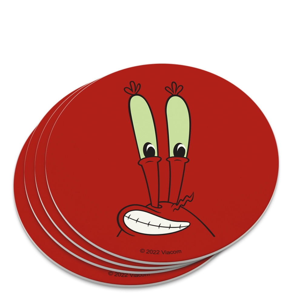 SpongeBob Mr. Krabs Face Novelty Coaster Set - Walmart.com
