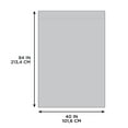 thumbnail image 2 of Hometrends Natalie 84" Back Tab Light Filtering Drapery Window Curtain Panel, White, 2 of 6