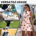 thumbnail image 6 of Yuyamidu Strawberry Daisy Tennis Golf Dress for Women Size S Moisture-Wicking Workout Golf Dresses with Shorts and Inner Pocket Anti Wrinkle Tennis Dress for Women, 6 of 7
