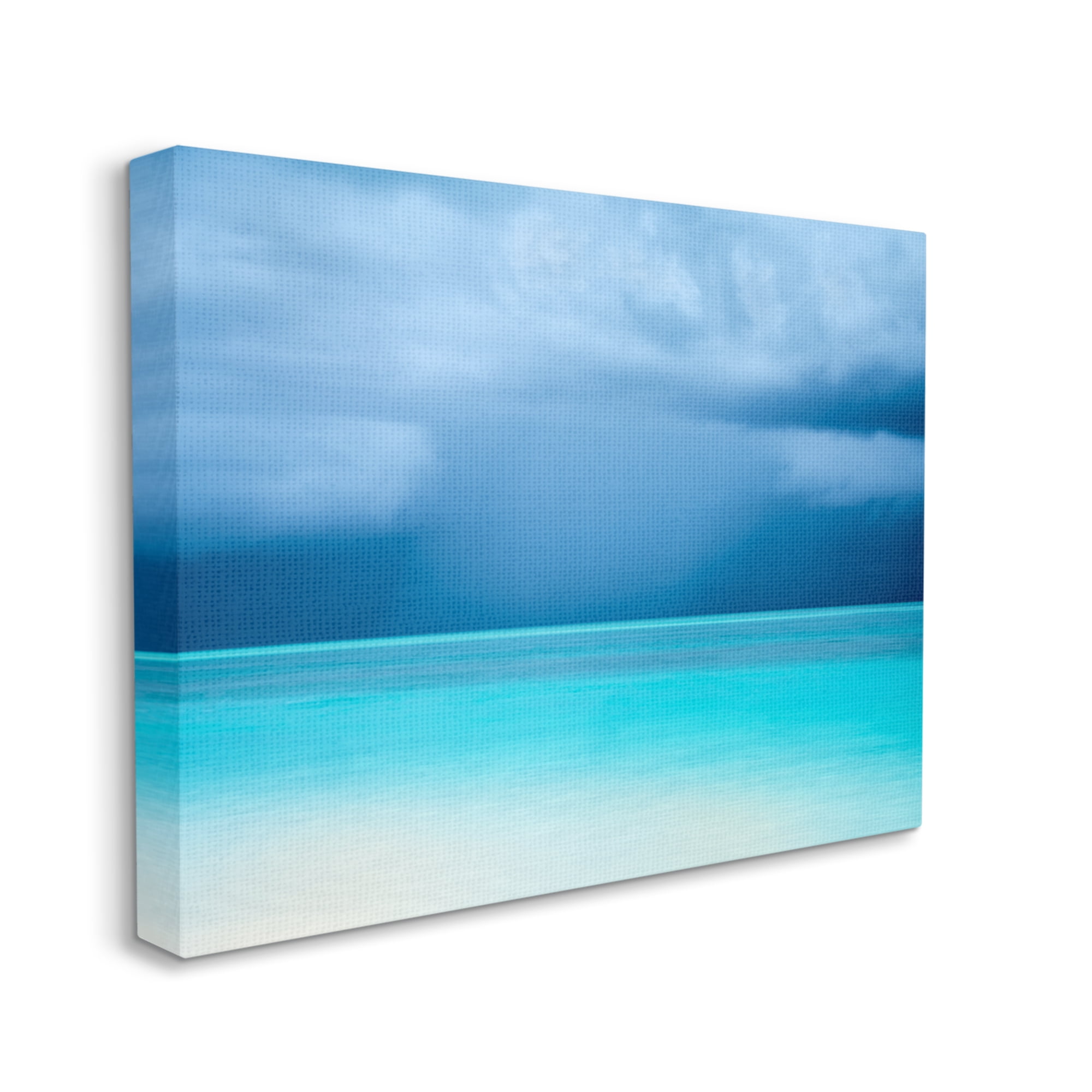 Stupell Industries Turquoise Ocean Landscape Coastal Photography Gallery Wrapped Canvas Print Wall Art