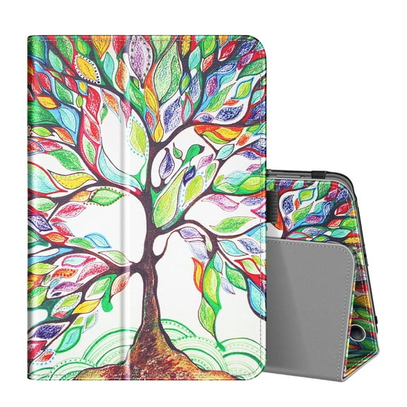 Fintie Folio Case for Kindle Fire HD 8 & Fire HD 8 Plus Tablet (12th/10th Generation, 2024/2022/2020 Release)- Slim Vegan Leather Stand Cover with Auto Sleep/Wake