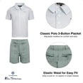 thumbnail image 3 of Ben Sherman Clothes Boys’ 2-Piece Tech Polo Short Outfit Set – Includes Short Sleeve Polo Shirt & Shorts, Comfortable Everyday Clothing for Baby, Toddler, Little & Big Boys Sizes (12M-14), 3 of 9