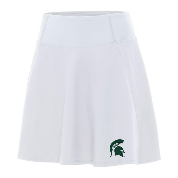 Women's Antigua White Michigan State Spartans Chip Skort