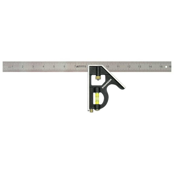 Swanson Tool 16 Inch Combination Square Pro With Metric, 40 Cm