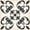 Brown/Gray, variant on Mi Alma Floral Brown Tile Stickers - Removable Vinyl 4x4, 24 pcs