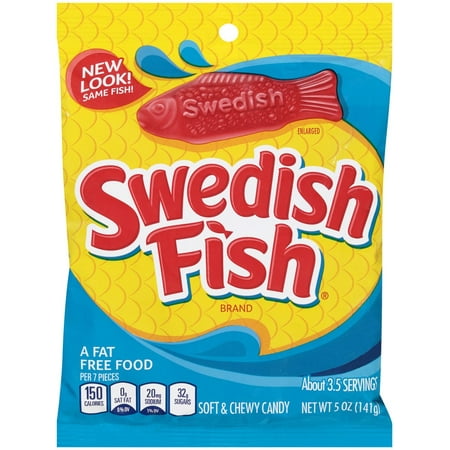 Swedish Fish Soft & Chewy Candy, Original, 5 Oz