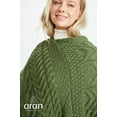 thumbnail image 3 of Aran Knitted Poncho Women's SuperSoft Merino Wool Irish Cape Made in Ireland, One Size, 3 of 7