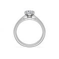 thumbnail image 2 of 1.00 Carat Brilliant Oval Cut Natural Diamond Elegant Solitaire Ring for her Solid 18K White Gold Size 9.5, 2 of 8
