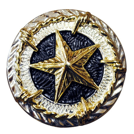 TEXAS STAR GOLD CONCHO SADDLE HEADSTALL TACK BLING (Best Saddle For Numbness)