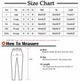 thumbnail image 3 of WXLWZYWL Womens Casual Pants Elastic Waist Print Roll Hem Pants Straight Leg Lounge Slacks Pattern Trousers with Pockets Cute Wide Leg Pants, 3 of 5